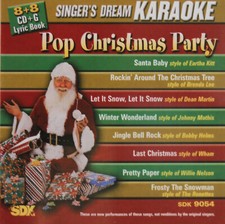 POP CHRISTMAS PARTY KARAOKE CD G SDK-9054,Jingle Bells Rock,Frosty The Snowman