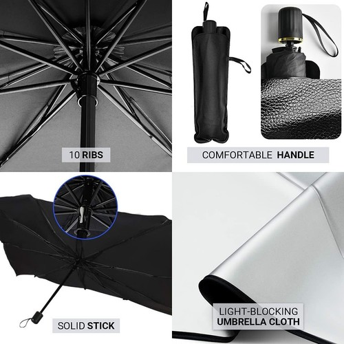 Parabrisas Para BMW Accesorio Coche SUV Parasol Plegable Protector Cubierta - Imagen 11 de 12
