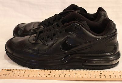 NIKE BOYS AIR MAX WRIGHT LTDSz 5.5Y (GS) RUNNING SHOES BLACK BLACK 317934 002 