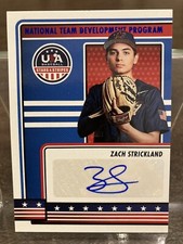 2023 USA Stars & Stripes Zach Strickland Blue Foil Auto #NTDP-ZS