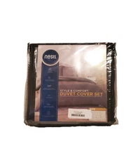 Nestl 3PC Duvet Cover Set Queen Size 90" x 90"