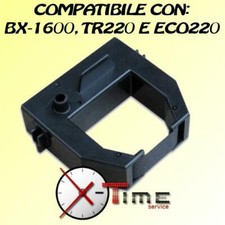 CARTUCCIA NASTRO COMPATIBILE PER TIMBRACARTELLINI AMANO BX1600, ECO220, TR220
