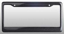 Illuminated Cover Carbon Fiber License Plate Frame Tag Cover With Free Caps