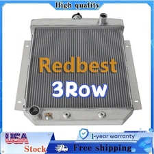 3Row Aluminum Radiator For 1954 -1956 Ford Cars V8 Engine AT/MT 18.5"*18.43"Core