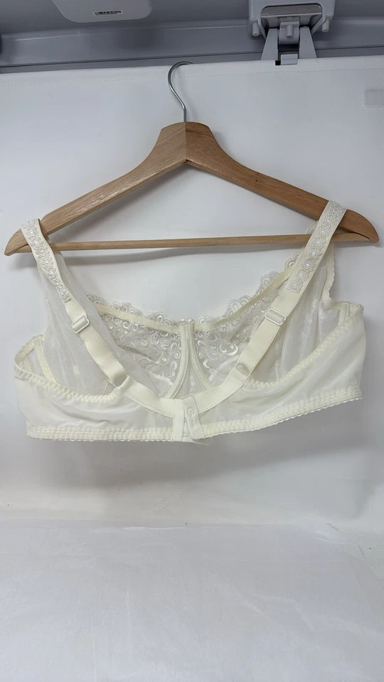 Gorsenia Lencería Marfil Encaje Alambre Sin Acolchado Sujetador Correas Ajustables 44E Foto 2 de 4