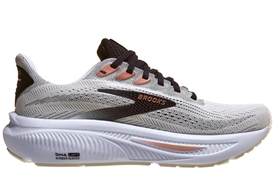 NEW Brooks Ghost 17 Running Shoes, White/Black/Rose Gold, Women's