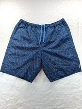 Eddie Bauer Free Dry Swim Shorts Blue Mesh Lined Summer Trunks Men's L