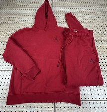 Vintage Jordan Basketball Tracksuit Jacket Pants Set Red Men s Size Large