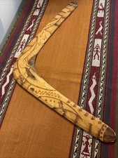 Wood Boomerang Made by Aborigines of Queensland Australia VTG 21.5  