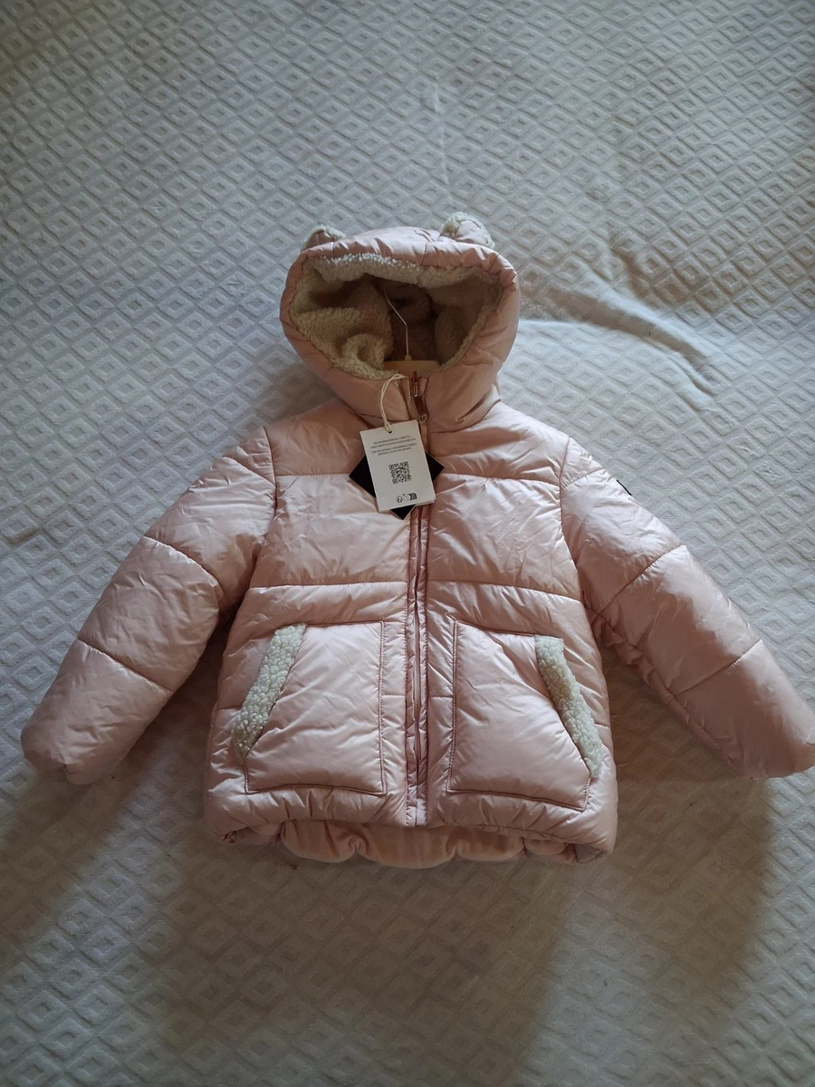 Giacca in pile da bambina, calda, in pile con chiusura lampo, con cappuccio, per attività all'aria aperta, con colletto alto, in morbido pile, senza maniche, Viola chiaro A, 3-4 Jahre
