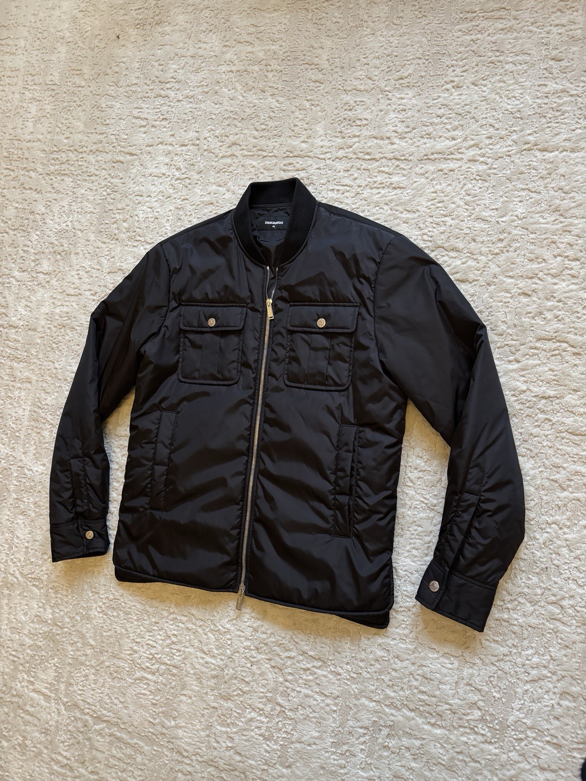 Dsquared2 Men's Bomber Jacket Black Size IT46/UK36 Excellent Condition image 3