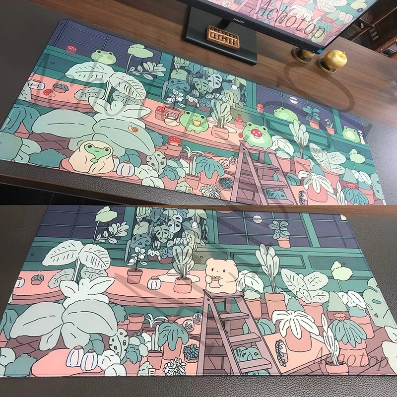 Tappetino per Mouse da gioco grande pianta verde XXL - Immagine 4 di 4