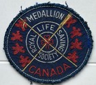 Vintage Royal Life Saving Society Canada Medallion Embroidered Patch Badge — photo 2