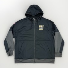 New Orleans Saints Hoodie Full-Zip Jacket Men  s 2XL Black  Gray NFL ON-Field