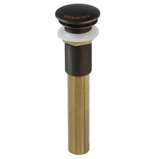 Sinksense 1.5 In. Pop-Up Sink Drain in Aged Copper for Use without Overflow Hole