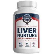 AMERICAN VITALITY Liver Nurture - Liver Supplement Formula with Milk Thistle ...