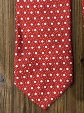 NEW Vineyard Vines Tie Martha Shep Ian Red Golf Ball Tee Silk Handmade USA