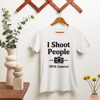 T-Shirt I Shoot Peoples Fotografie Lifestyle Reise Fotograf Geschenk