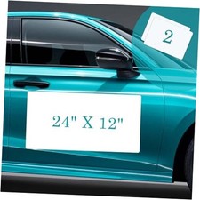 Blank Car Magnets with 40 mils-24  x 12  Rounded Corners 24 X 12 inch 2 pack