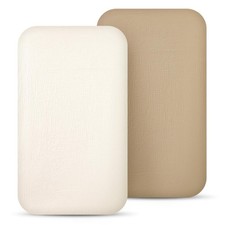 Lulumoon Muslin Bassinet Sheets for Baby - Soft, Fitted Bedside Sleeper