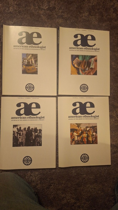Lot of 4 American Ethnologist magazines from 2014 and 2015