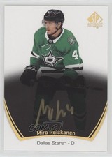 2021-22 SP Authentic Black Gold Ink Miro Heiskanen #20 Auto 2o7