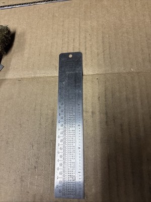 General Hardware MFG No. 715 Reference Table Tap Drill Sizes/Decimal Equivalents