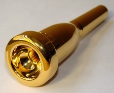 Vincent Bach 10C Megatone Gold Plated Trumpet Mouthpiece Long Shank