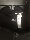 Girls Adidas Track Jacket Size L Black Pink Stripes — photo 2