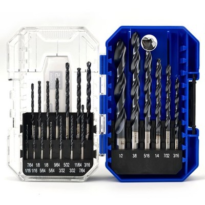Edge M35 Cobalt Drill Bit Set Titanium Aluminum Nitride Coated (TiAlN) with B...