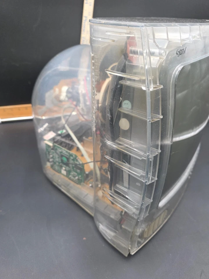 Vintage 2008 RCA SecureView 13” Transparent Prison TV CRT POWERS ON UNTESTED - Image 4 of 4