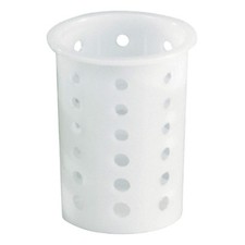 VOLLRATH 52643 Flatware Cylinder,3 3/4 x 5 5/8 in,White 4NCZ4
