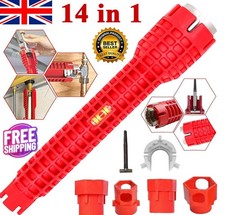 8/14 in 1 Multifunction Faucet Wrench Water Pipe Tap Spanner Bath Sink Instaler