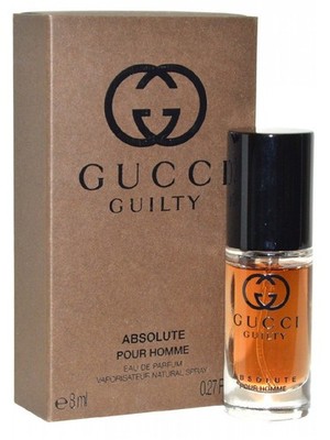 GUCCI Guilty Absolute pour Homme 8 ml Eau de Parfum Travel-Spray Neu & Ovp Mini
