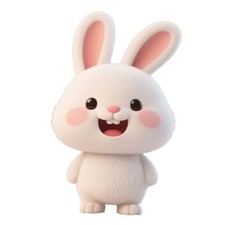 Decorative Cute Bunny Car Window Sticker, 2-Piece Suitable for Decorating car