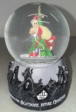  Disney Night Before Christmas Musical Snow Globe 
