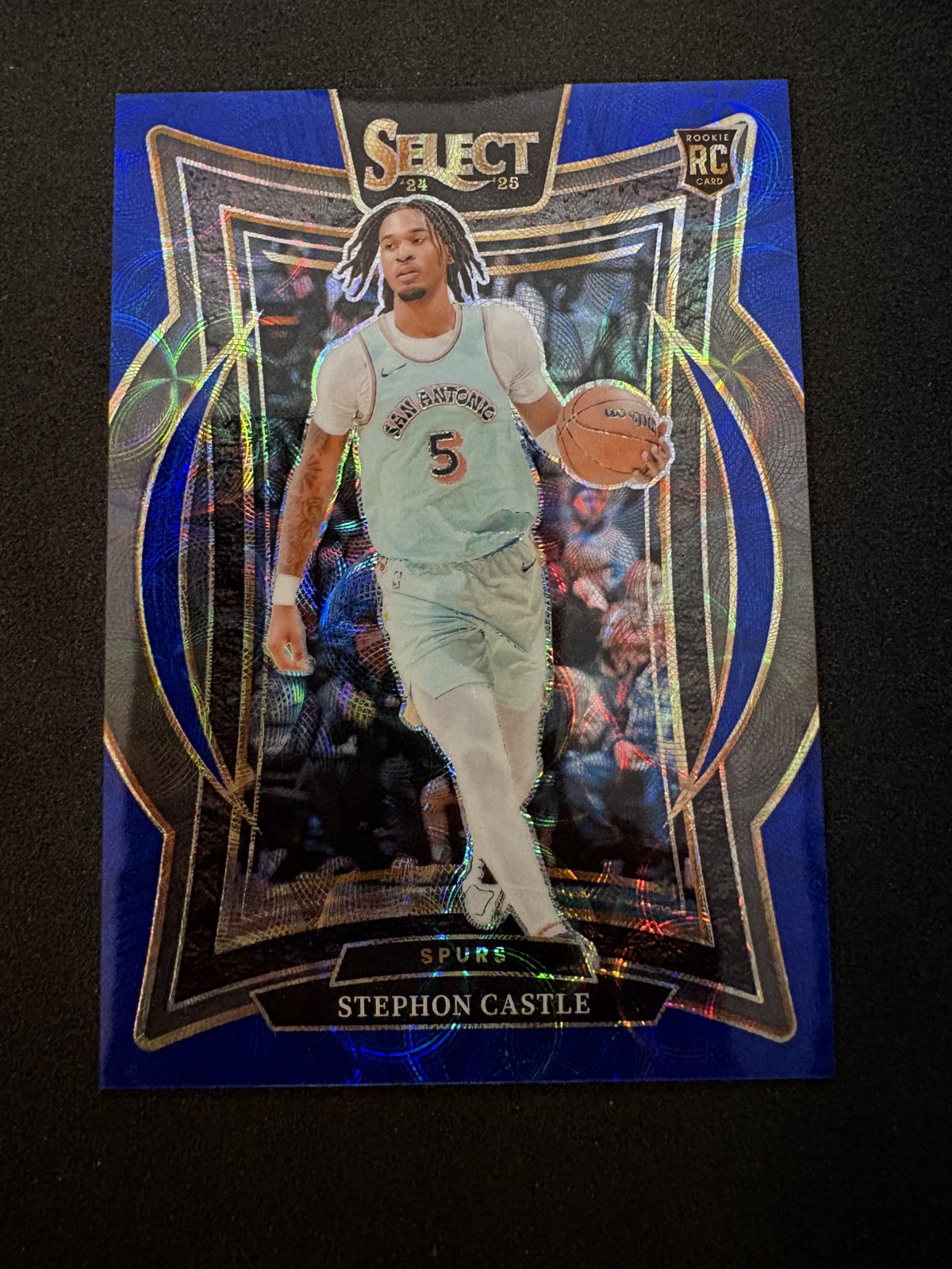 2024-25 Panini Select - Concourse Stephon Castle #72 Blue Scope Prizm /249 (RC)