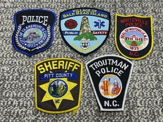 North Carolina Police Patch Lot of 5