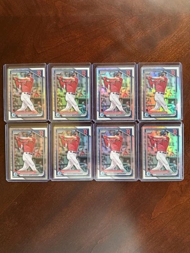 2024 Bowman Draft Roman Anthony - Chrome Prospect Refractor - 8 Card Lot