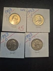4 Nice 1953 D Silver Washington Quarter Dollar Coins