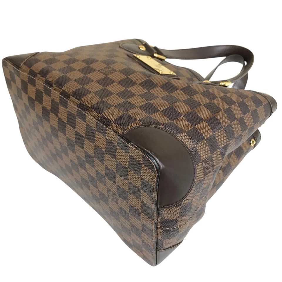 Auth Louis Vuitton Hampstead PM Tote Bag Damier Ebene Handbag N51205 MI2079 - Image 4 of 4