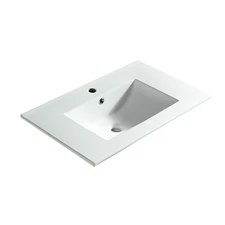 36" Bathroom Vanity Top Only, White Basin,Ceramic