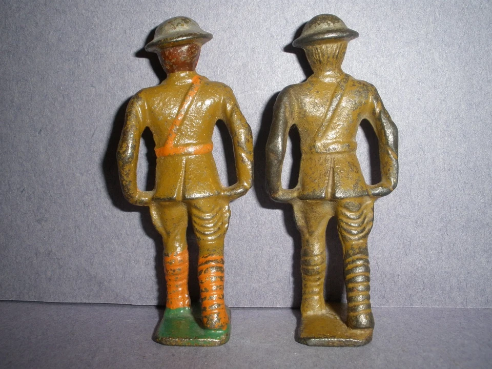 ¡ARCLAY, MANOIL, HIERRO GRIS JUGUETE VINTAGE SOLDADO CAMILLA EQUIPO 2 (G95) Y (G96)!!! Foto 4 de 4