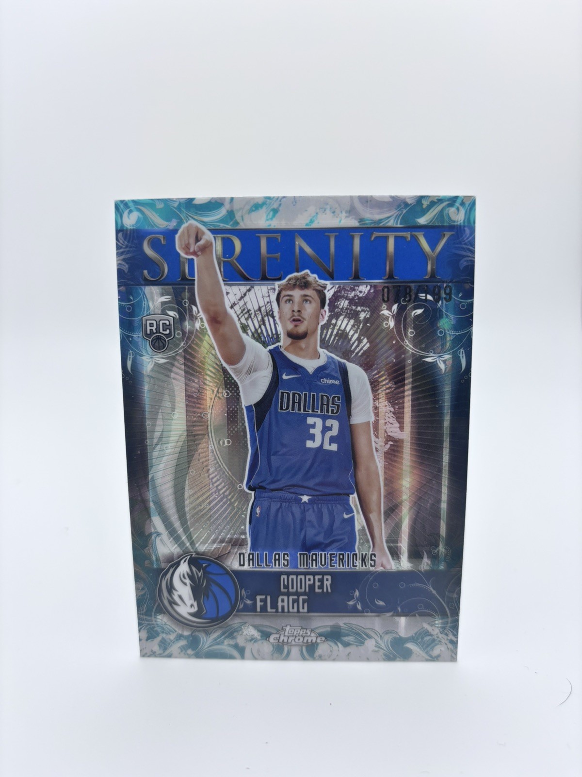 2025-26 Topps Chrome Cooper Flagg RC Serenity Aqua Refractor /199 Mavs SY-11