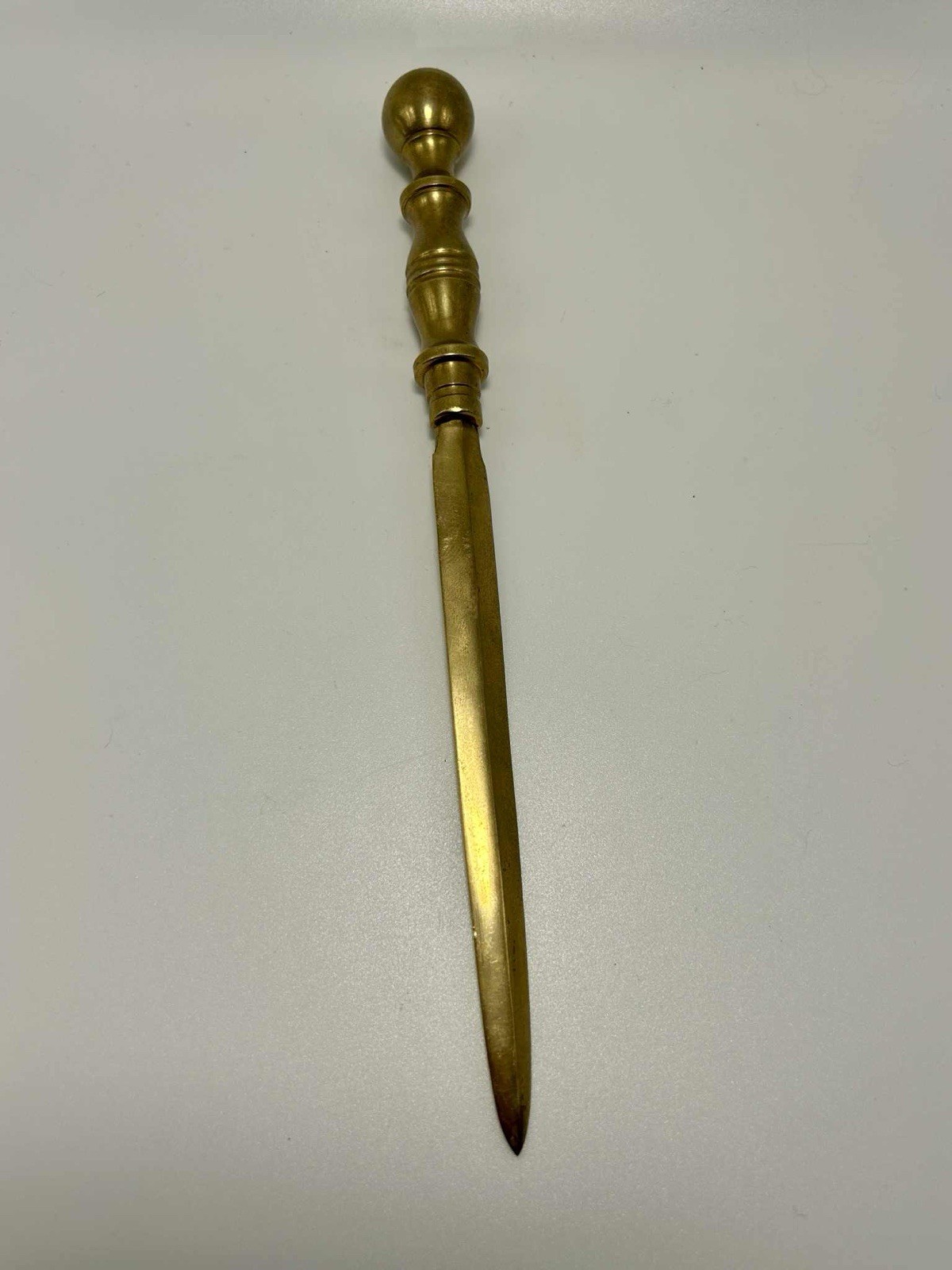 VINTAGE SOLID BRASS LETTER OPENER