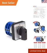 Compact 3 Phase Rotary Selector Switch – 440V, 32 Amps, Precision Engineering