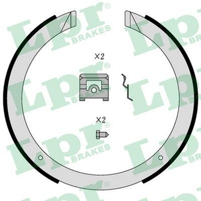 LPR Bremsbackensatz Feststellbremse 01098 für MAZDA SSANGYONG OPEL DAEWOO ER CX