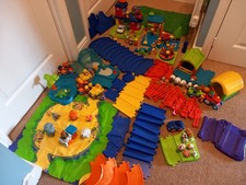 ELC Happyland Bundle Road Farm School Road Signs Safari Vehicles Figures
