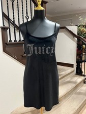 Juicy Couture Velour Bling Logo Dress Sleevel...