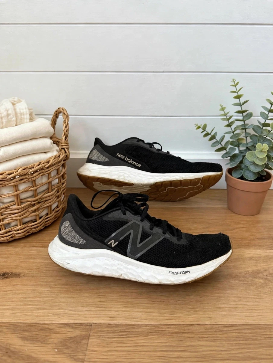 Zapatos para correr New Balance de espuma fresca para hombre con cordones de malla negra talla 12 D
